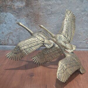 Gunther Granget The Flight Winged Geese Bronze Sculpture Signed Numbered